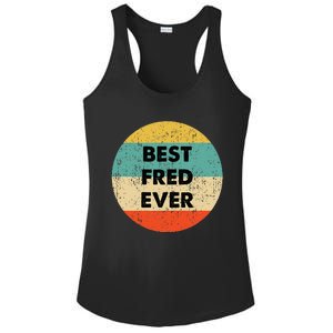 Fred Name Ladies PosiCharge Competitor Racerback Tank