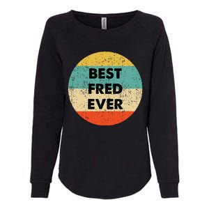 Fred Name Womens California Wash Sweatshirt