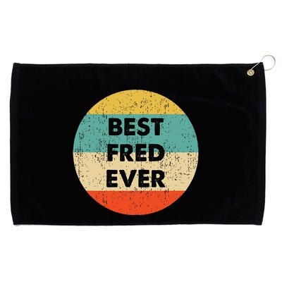 Fred Name Grommeted Golf Towel