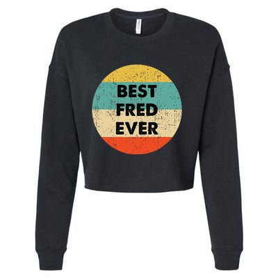 Fred Name Cropped Pullover Crew