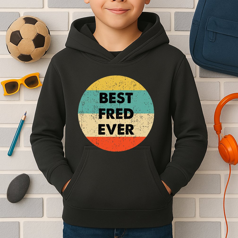 Fred Name Kids Hoodie