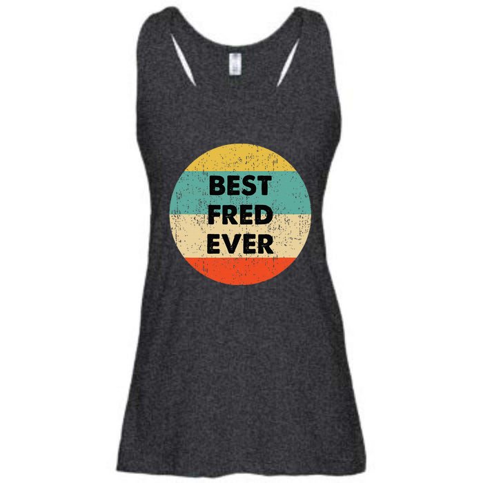 Fred Name Ladies Essential Flowy Tank