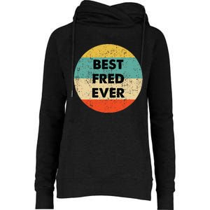 Fred Name Womens Funnel Neck Pullover Hood