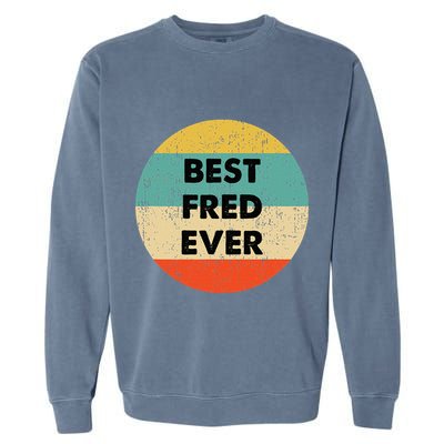 Fred Name Garment-Dyed Sweatshirt