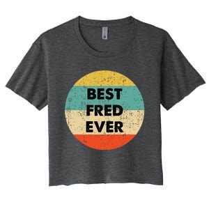 Fred Name Women's Crop Top Tee