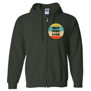 Fred Name Full Zip Hoodie