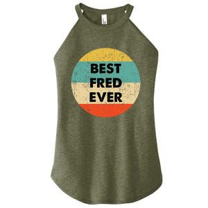 Fred Name Women's Perfect Tri Rocker Tank