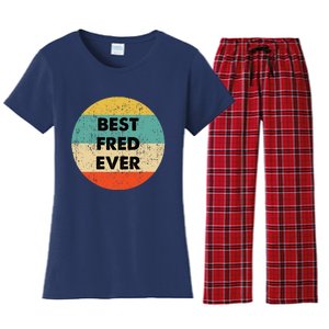 Fred Name Women's Flannel Pajama Set