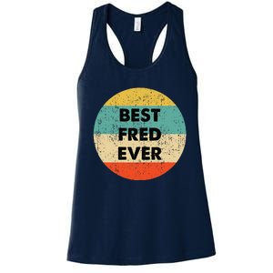 Fred Name Women's Racerback Tank