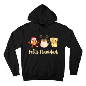 Feliz Navidad Funny Spanish Christmas Pan Dulce Cafe Tamales Hoodie