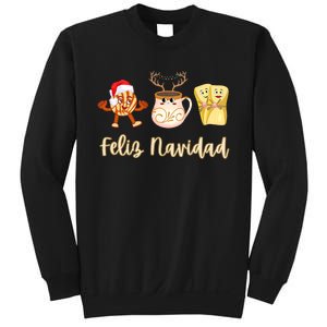 Feliz Navidad Funny Spanish Christmas Pan Dulce Cafe Tamales Sweatshirt