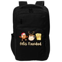 Feliz Navidad Funny Spanish Christmas Pan Dulce Cafe Tamales Impact Tech Backpack