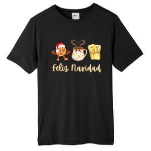 Feliz Navidad Funny Spanish Christmas Pan Dulce Cafe Tamales Tall Fusion ChromaSoft Performance T-Shirt