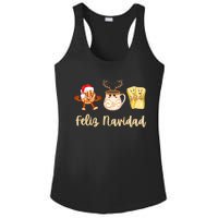 Feliz Navidad Funny Spanish Christmas Pan Dulce Cafe Tamales Ladies PosiCharge Competitor Racerback Tank