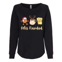 Feliz Navidad Funny Spanish Christmas Pan Dulce Cafe Tamales Womens California Wash Sweatshirt