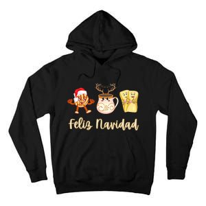 Feliz Navidad Funny Spanish Christmas Pan Dulce Cafe Tamales Tall Hoodie