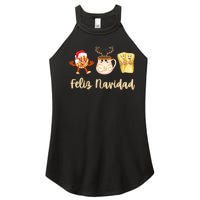 Feliz Navidad Funny Spanish Christmas Pan Dulce Cafe Tamales Women's Perfect Tri Rocker Tank