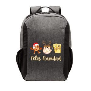 Feliz Navidad Funny Spanish Christmas Pan Dulce Cafe Tamales Vector Backpack