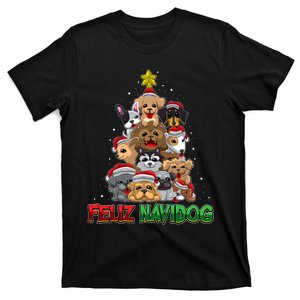 Feliz Navidog Feliz Navidad Christmas For Dog Lovers T-Shirt