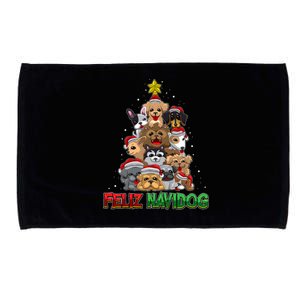 Feliz Navidog Feliz Navidad Christmas For Dog Lovers Microfiber Hand Towel