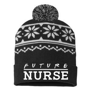 Future Nurse USA-Made Snowflake Beanie