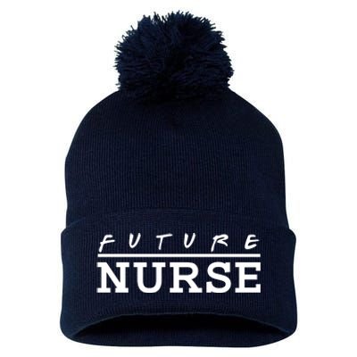 Future Nurse Pom Pom 12in Knit Beanie