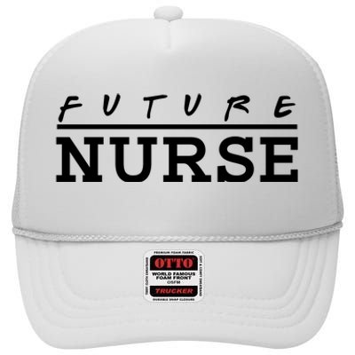 Future Nurse High Crown Mesh Back Trucker Hat