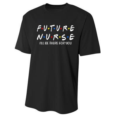 Future Nurse Funny Nursing Student Nurse School In Progress Performance Sprint T-Shirt