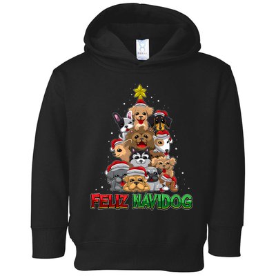 Feliz Navidog Feliz Navidad Christmas For Dog Lovers Toddler Hoodie