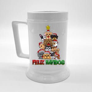 Feliz Navidog Feliz Navidad Christmas For Dog Lovers Beer Stein