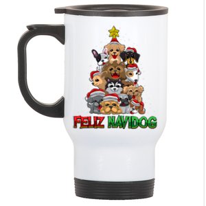 Feliz Navidog Feliz Navidad Christmas For Dog Lovers Stainless Steel Travel Mug