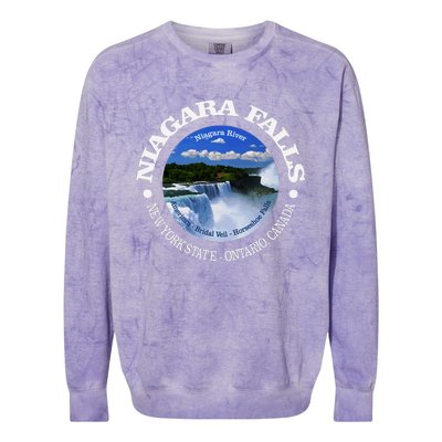 Funny Niagara Falls Niagara River New York State Canada Colorblast Crewneck Sweatshirt