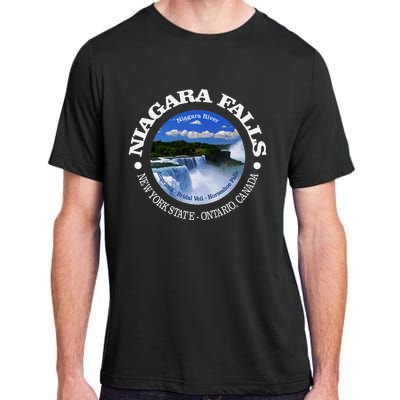 Funny Niagara Falls Niagara River New York State Canada Adult ChromaSoft Performance T-Shirt