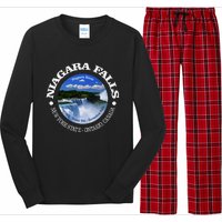 Funny Niagara Falls Niagara River New York State Canada Long Sleeve Pajama Set