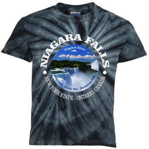 Funny Niagara Falls Niagara River New York State Canada Kids Tie-Dye T-Shirt