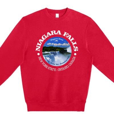 Funny Niagara Falls Niagara River New York State Canada Premium Crewneck Sweatshirt