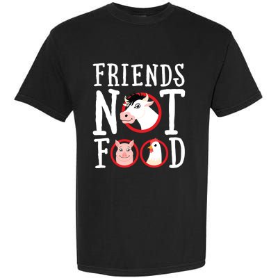 Friends Not Food Gift Vegan Animal Love Veganism Gift Garment-Dyed Heavyweight T-Shirt