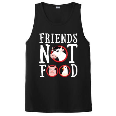 Friends Not Food Gift Vegan Animal Love Veganism Gift PosiCharge Competitor Tank