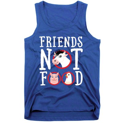 Friends Not Food Gift Vegan Animal Love Veganism Gift Tank Top