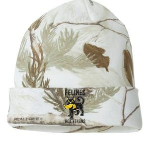 Felines Not Felons Anti Trump Cat Eating Trump Hair Kati Licensed 12" Camo Beanie