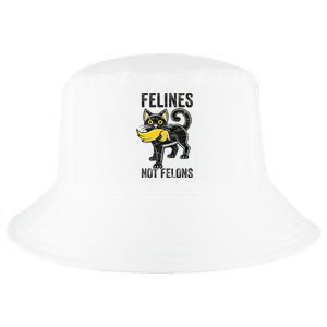 Felines Not Felons Anti Trump Cat Eating Trump Hair Cool Comfort Performance Bucket Hat