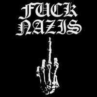 Fuck Nazis Funny Skeleton Hand Middle Finger Impact Tech Backpack