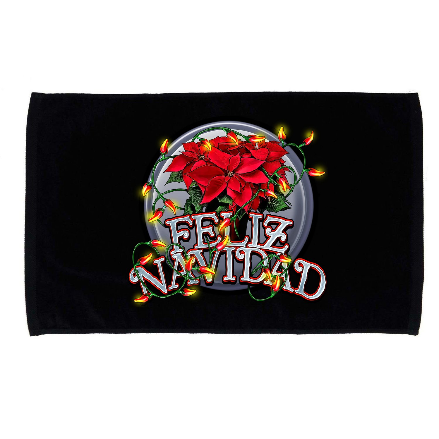 Feliz Navidad Microfiber Hand Towel