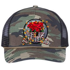 Feliz Navidad Retro Rope Trucker Hat Cap