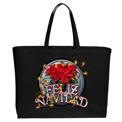 Feliz Navidad Cotton Canvas Jumbo Tote