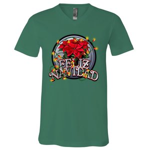 Feliz Navidad V-Neck T-Shirt