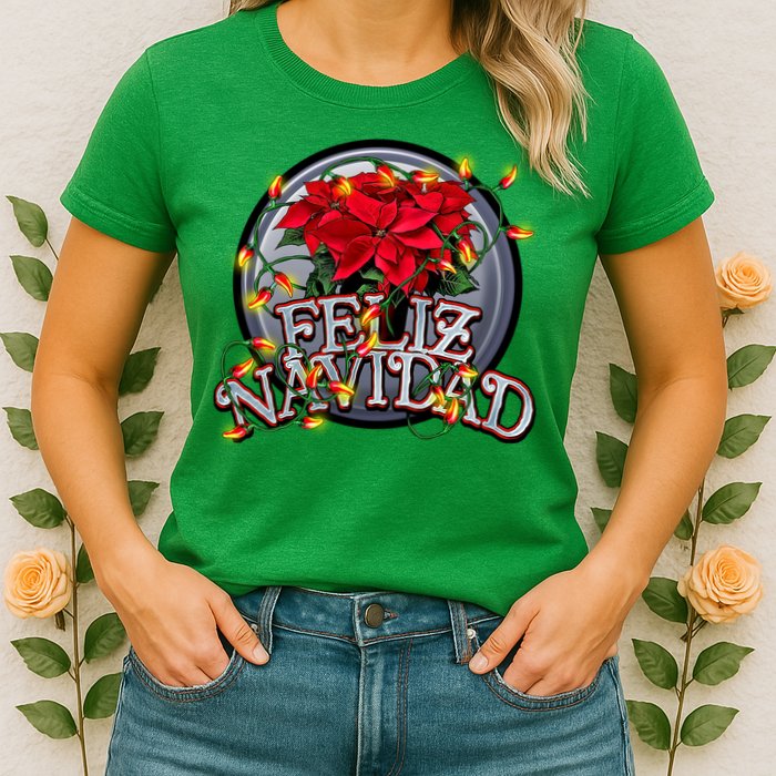 Feliz Navidad Womens T-Shirt