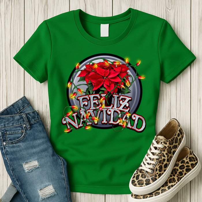 Feliz Navidad Womens T-Shirt