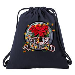 Feliz Navidad Drawstring Bag