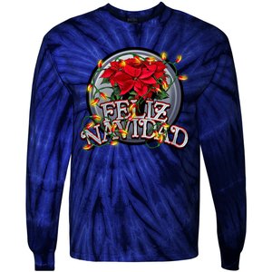 Feliz Navidad Tie-Dye Long Sleeve Shirt